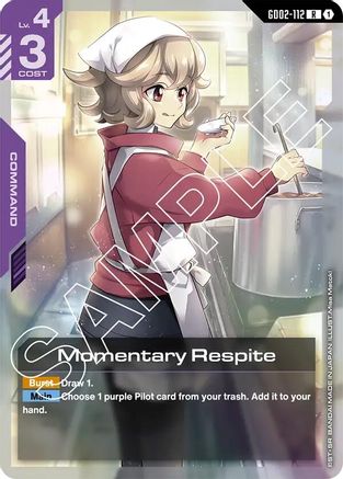 Momentary Respite - Dual Impact (GD02-112) Holofoil | Grognard Games