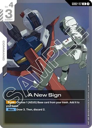 A New Sign - Dual Impact (GD02-117) Holofoil | Grognard Games