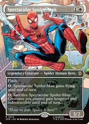 Spectacular Spider-Man (Borderless) (PRE-014) - Prerelease Cards Foil | Grognard Games