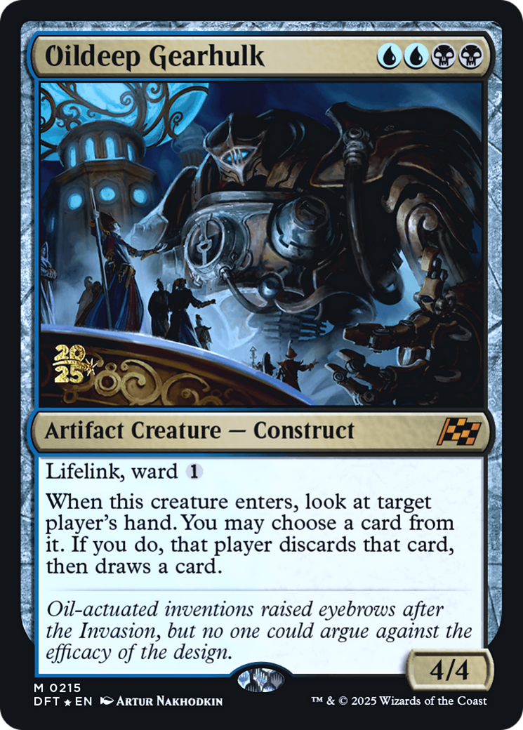 Oildeep Gearhulk [Aetherdrift Prerelease Promos] | Grognard Games