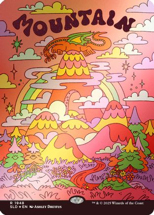 Mountain (1948) (Rainbow Foil) (SLD-1948) - Secret Lair Drop Series Foil | Grognard Games