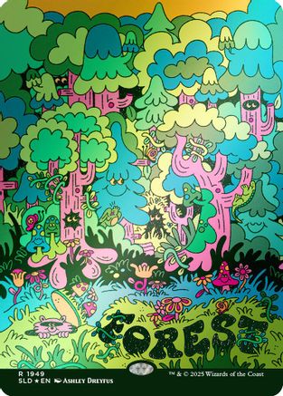 Forest (1949) (Rainbow Foil) (SLD-1949) - Secret Lair Drop Series Foil | Grognard Games