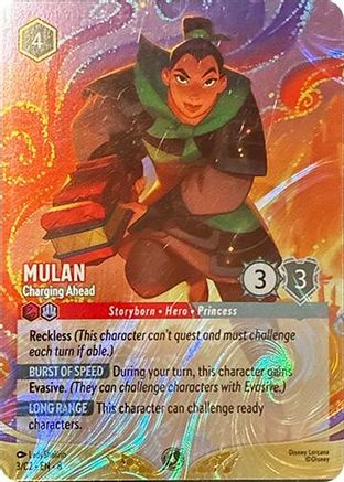 Mulan - Charging Ahead (3) - Disney Lorcana Promo Cards Holofoil | Grognard Games