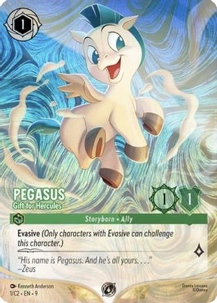 Pegasus - Gift for Hercules (1) - Disney Lorcana Promo Cards Holofoil | Grognard Games