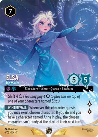 Elsa - Ice Maker (6) - Disney Lorcana Promo Cards | Grognard Games