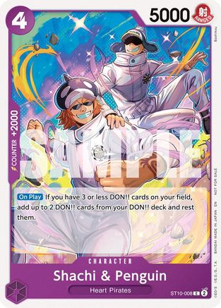 Shachi & Penguin (Tournament Pack 2025 Vol. 4) (ST10-008) - One Piece Promotion Cards | Grognard Games