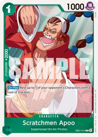 Scratchmen Apoo - EB01-015 (Reprint) (EB01-015) - Premium Booster -The Best- Vol. 2 Foil | Grognard Games