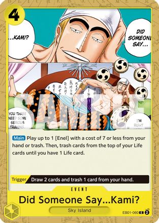 Did Someone Say...Kami? (Reprint) (EB01-060) - Premium Booster -The Best- Vol. 2 | Grognard Games