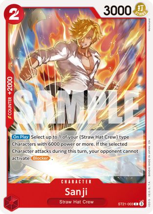Sanji - ST21-003 (Reprint) (ST21-003) - Premium Booster -The Best- Vol. 2 | Grognard Games