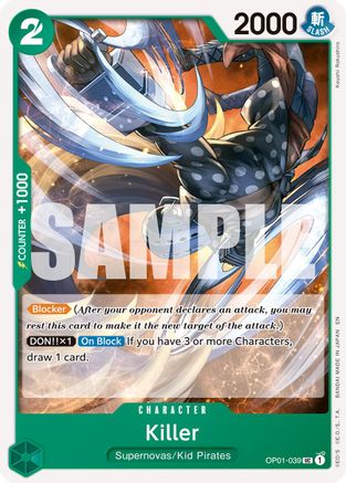 Killer (Reprint) (OP01-039) - Premium Booster -The Best- Vol. 2 | Grognard Games