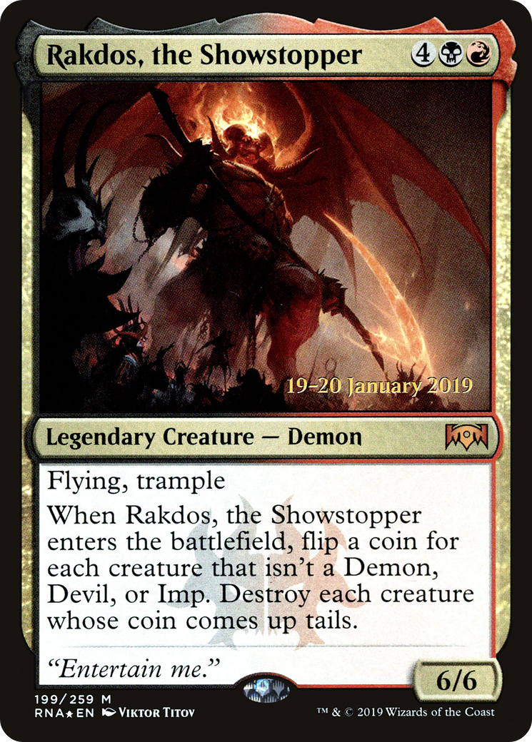 Rakdos, the Showstopper [Ravnica Allegiance Prerelease Promos] | Grognard Games