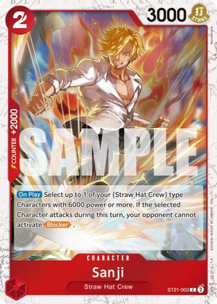 Sanji - ST21-003 (Pirate Foil) (ST21-003) - Premium Booster -The Best- Vol. 2 Foil | Grognard Games
