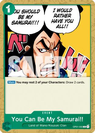 You Can Be My Samurai!! (Reprint) (OP01-055) - Premium Booster -The Best- Vol. 2 | Grognard Games