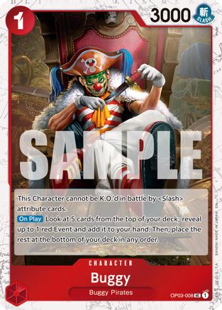 Buggy - OP03-008 (Pirate Foil) (OP03-008) - Premium Booster -The Best- Vol. 2 Foil | Grognard Games