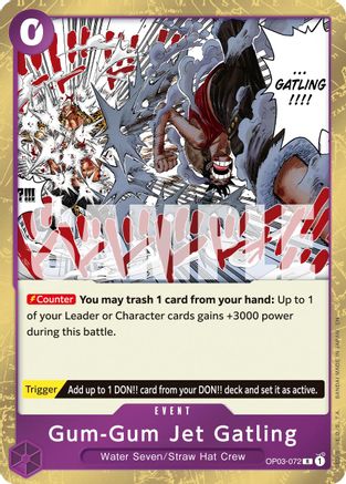 Gum-Gum Jet Gatling (Reprint) (OP03-072) - Premium Booster -The Best- Vol. 2 Foil | Grognard Games