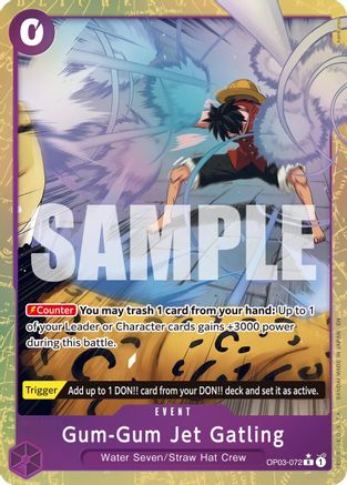 Gum-Gum Jet Gatling (Alternate Art) (OP03-072) - Premium Booster -The Best- Vol. 2 Foil | Grognard Games