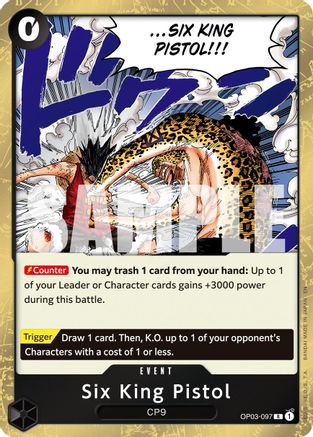 Six King Pistol (Reprint) (OP03-097) - Premium Booster -The Best- Vol. 2 Foil | Grognard Games