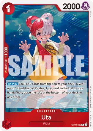 Uta (Reprint) (OP09-002) - Premium Booster -The Best- Vol. 2 Foil | Grognard Games