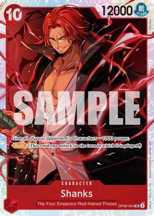 Shanks - OP09-004 (Reprint) (OP09-004) - Premium Booster -The Best- Vol. 2 Foil | Grognard Games