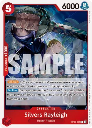 Silvers Rayleigh - OP09-005 (Reprint) (OP09-005) - Premium Booster -The Best- Vol. 2 Foil | Grognard Games