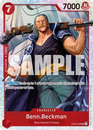 Benn.Beckman (Reprint) (OP09-009) - Premium Booster -The Best- Vol. 2 Foil | Grognard Games