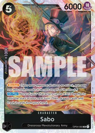 Sabo - OP04-083 (Reprint) (OP04-083) - Premium Booster -The Best- Vol. 2 Foil | Grognard Games