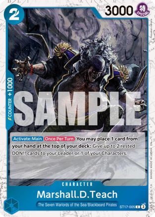 Marshall.D.Teach - ST17-005 (Pirate Foil) (ST17-005) - Premium Booster -The Best- Vol. 2 Foil | Grognard Games