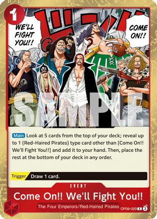 Come On!! We'll Fight You!! (Reprint) (OP09-020) - Premium Booster -The Best- Vol. 2 Foil | Grognard Games