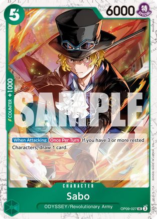 Sabo - OP09-027 (Pirate Foil) (OP09-027) - Premium Booster -The Best- Vol. 2 Foil | Grognard Games