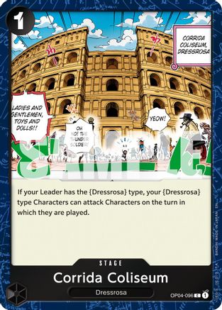 Corrida Coliseum (Pirate Foil) (OP04-096) - Premium Booster -The Best- Vol. 2 Foil | Grognard Games