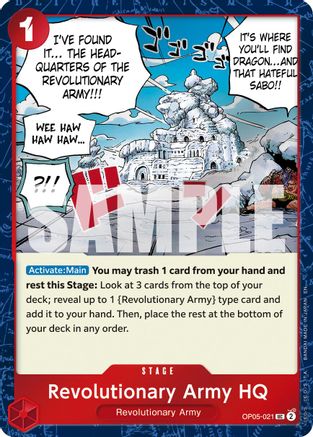 Revolutionary Army HQ (Pirate Foil) (OP05-021) - Premium Booster -The Best- Vol. 2 Foil | Grognard Games