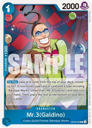 Mr.3(Galdino) - OP09-056 (Reprint) (OP09-056) - Premium Booster -The Best- Vol. 2 Foil | Grognard Games