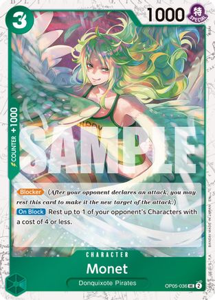 Monet (Pirate Foil) (OP05-036) - Premium Booster -The Best- Vol. 2 Foil | Grognard Games