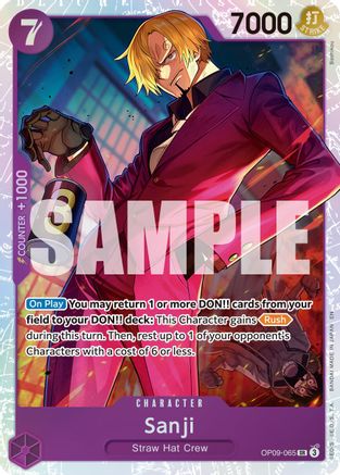 Sanji - OP09-065 (Reprint) (OP09-065) - Premium Booster -The Best- Vol. 2 Foil | Grognard Games