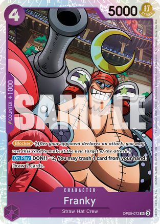 Franky - OP09-072 (Reprint) (OP09-072) - Premium Booster -The Best- Vol. 2 Foil | Grognard Games