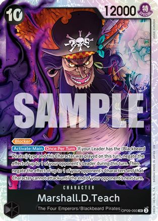 Marshall.D.Teach - OP09-093 (Reprint) (OP09-093) - Premium Booster -The Best- Vol. 2 Foil | Grognard Games