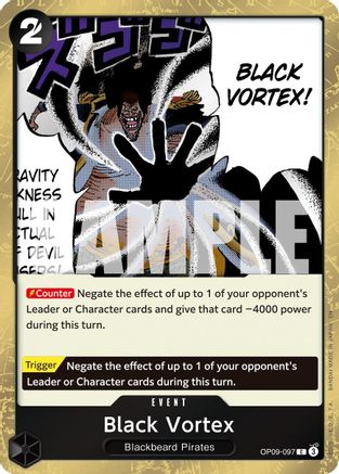 Black Vortex (Pirate Foil) (OP09-097) - Premium Booster -The Best- Vol. 2 Foil | Grognard Games