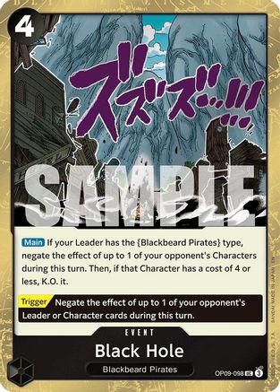 Black Hole (Pirate Foil) (OP09-098) - Premium Booster -The Best- Vol. 2 Foil | Grognard Games