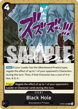 Black Hole (Reprint) (OP09-098) - Premium Booster -The Best- Vol. 2 | Grognard Games