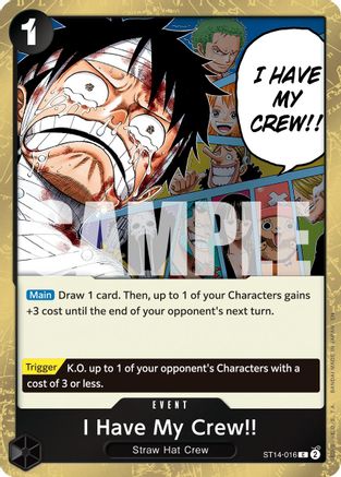 I Have My Crew!! (Pirate Foil) (ST14-016) - Premium Booster -The Best- Vol. 2 Foil | Grognard Games