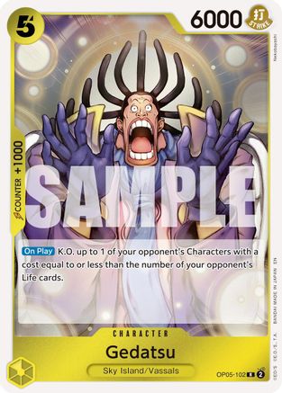 Gedatsu (Reprint) (OP05-102) - Premium Booster -The Best- Vol. 2 Foil | Grognard Games