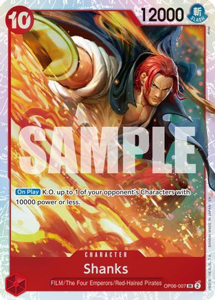 Shanks (Reprint) (OP06-007) - Premium Booster -The Best- Vol. 2 Foil | Grognard Games