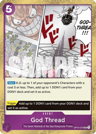 God Thread (Pirate Foil) (OP10-079) - Premium Booster -The Best- Vol. 2 Foil | Grognard Games