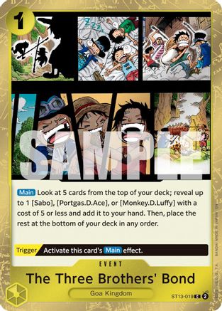 The Three Brothers' Bond (Pirate Foil) (ST13-019) - Premium Booster -The Best- Vol. 2 Foil | Grognard Games