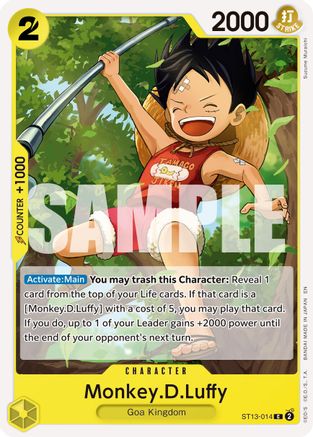 Monkey.D.Luffy - ST13-014 (Reprint) (ST13-014) - Premium Booster -The Best- Vol. 2 | Grognard Games