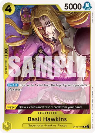 Basil Hawkins - OP10-109 (Reprint) (OP10-109) - Premium Booster -The Best- Vol. 2 Foil | Grognard Games