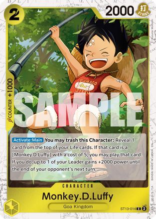 Monkey.D.Luffy - ST13-014 (Pirate Foil) (ST13-014) - Premium Booster -The Best- Vol. 2 Foil | Grognard Games