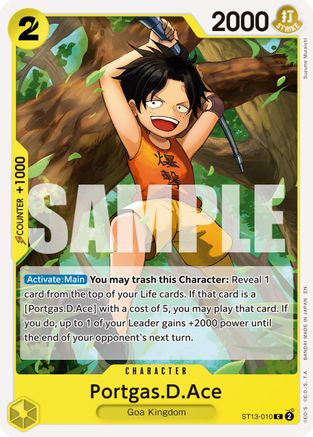Portgas.D.Ace - ST13-010 (Reprint) (ST13-010) - Premium Booster -The Best- Vol. 2 | Grognard Games