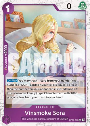 Vinsmoke Sora (Pirate Foil) (OP06-063) - Premium Booster -The Best- Vol. 2 Foil | Grognard Games