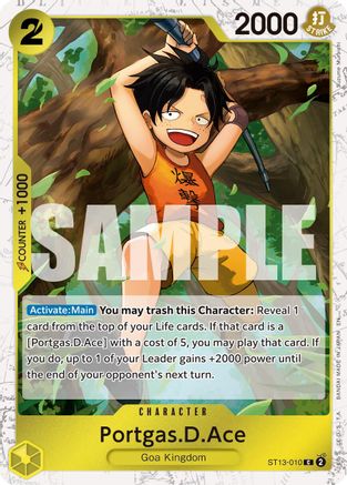 Portgas.D.Ace - ST13-010 (Pirate Foil) (ST13-010) - Premium Booster -The Best- Vol. 2 Foil | Grognard Games